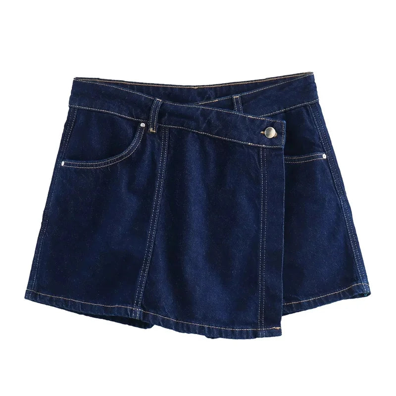 Cropped Denim Shirt & Skirt Collection