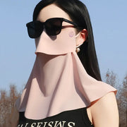 3D Ice Silk UPF50+ UV Protection Face Mask for Women Summer Outdoor Cycling Hiking 360° Face Neck Cover Cool Balaclava Scarf