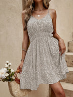 Floral Halter Mini Dress