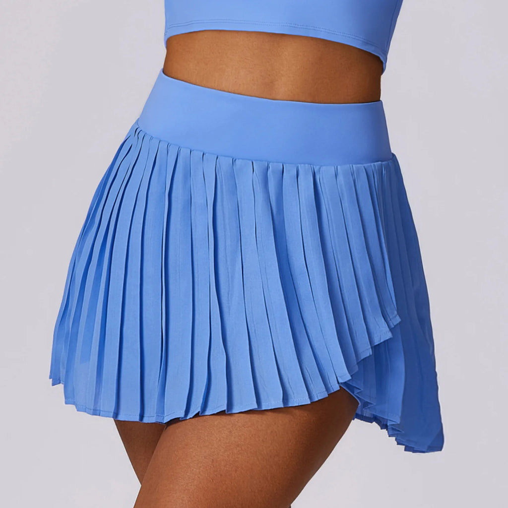 Aurelia Sun Sleeveless Golf Polo & Skort Set – White – image 16