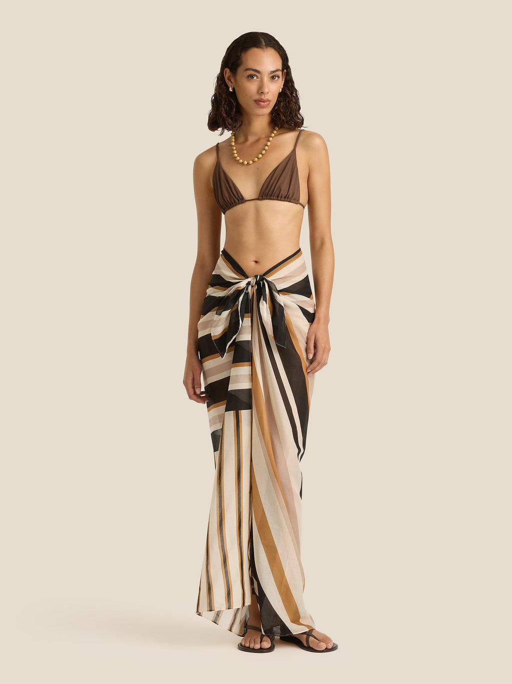 Linear Square Pareo by Aurelia Sun