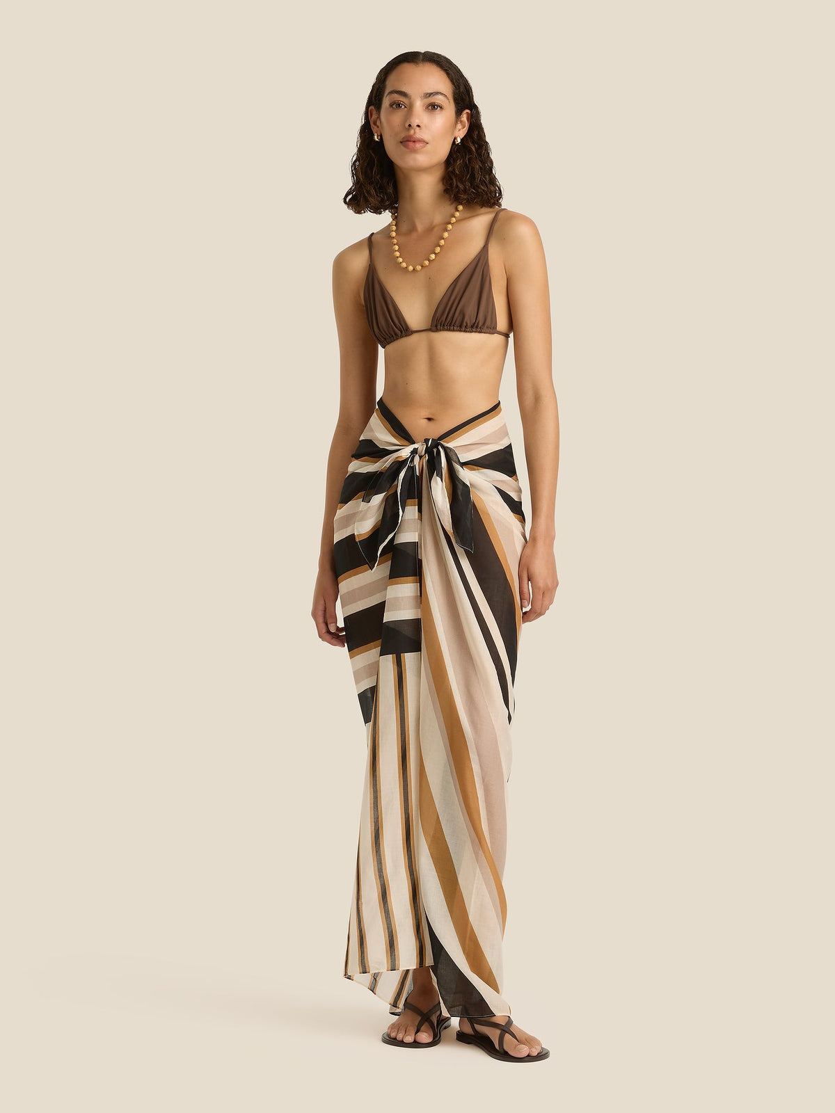 Linear Square Pareo by Aurelia Sun