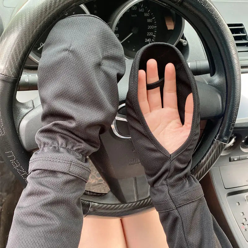Cooling Driving Sleeve Gloves UPF 50+