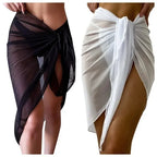 Sheer Tie-Wrap Beach Sarong