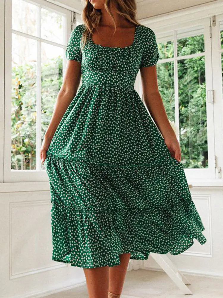 Marina Floral Printed Maxi Dress