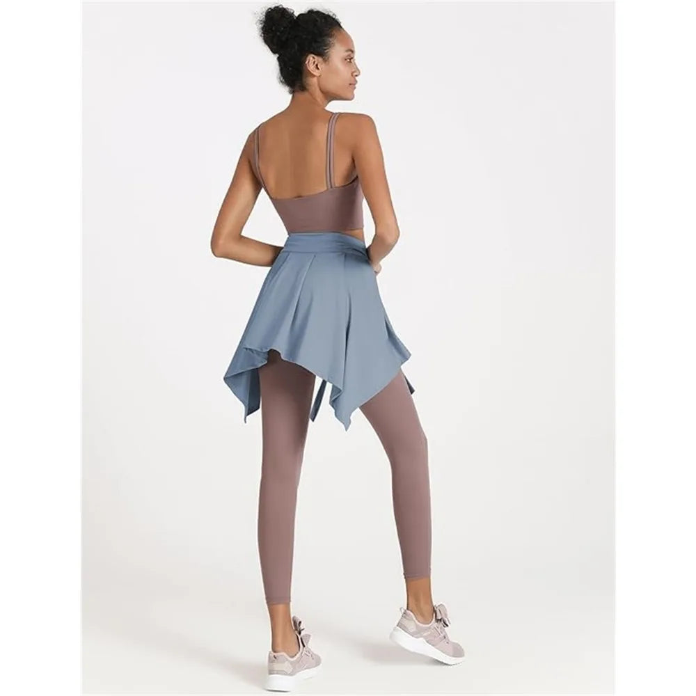 Tie-Wrap Athletic Skirt Overlay