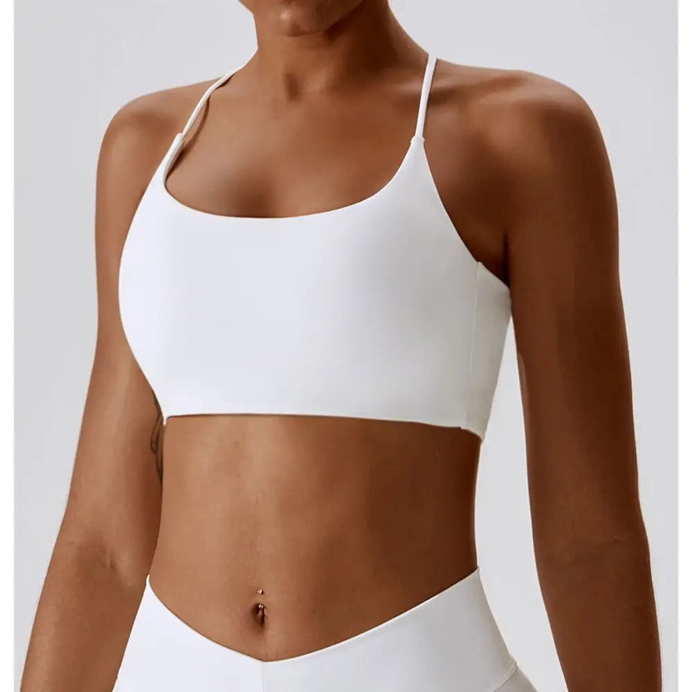 Aurelia Sun Multi-Strap U-Back Sports Bra – Black – image 2