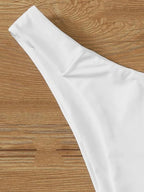 Halter Three-Piece Tie-Side Bikini Set