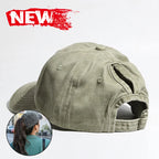 Washed High Ponytail Baseball Cap