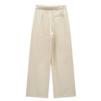 Relaxed High-Rise Wide-Leg Pants