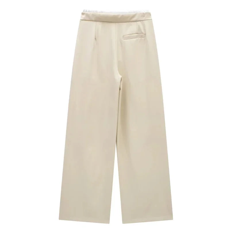 Relaxed High-Rise Wide-Leg Pants
