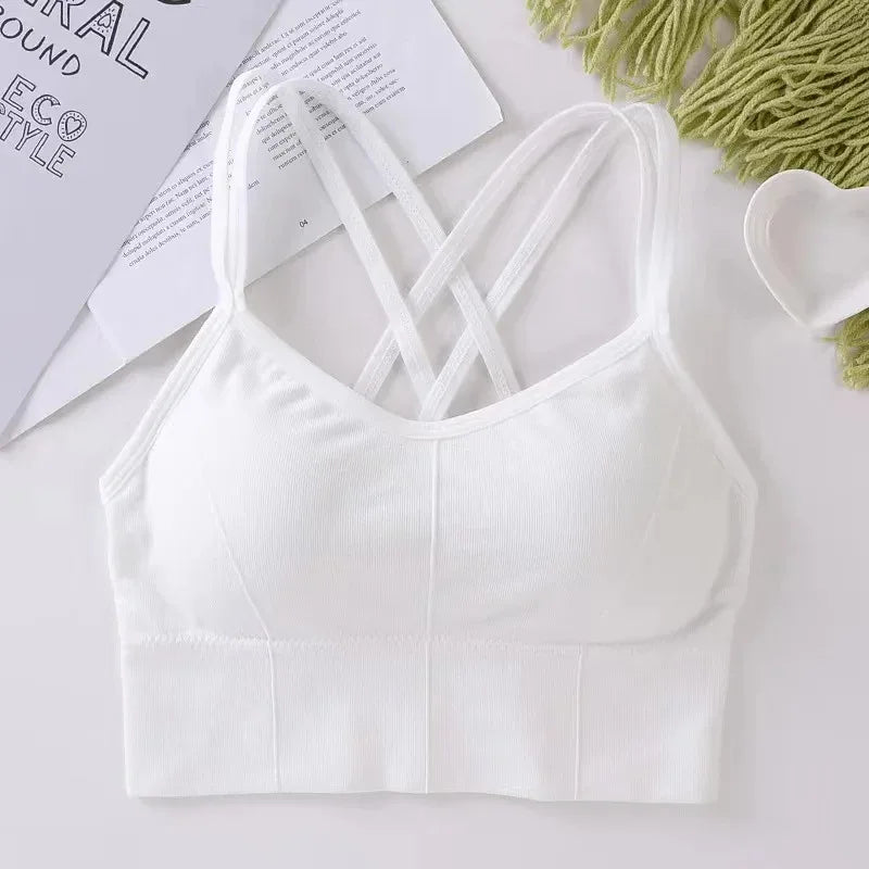 Cross-Strap Comfort Sports Bra