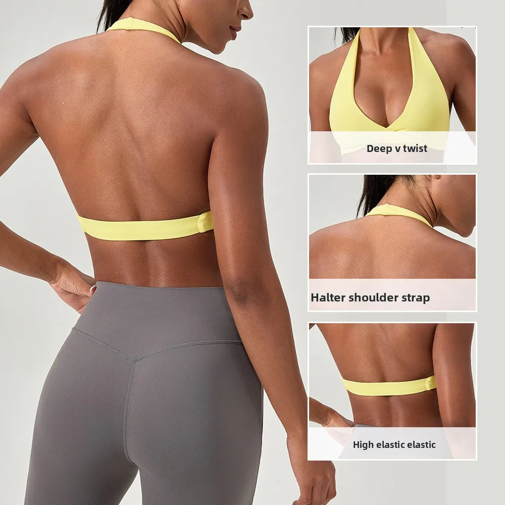 Aurelia Sun Barely There Strappy Sports Bra – White – image 2