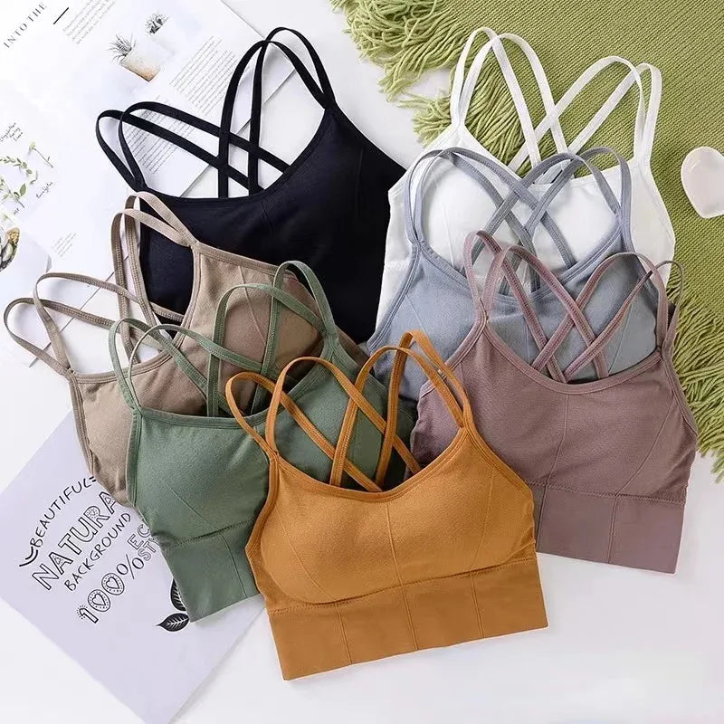 Cross-Strap Comfort Sports Bra