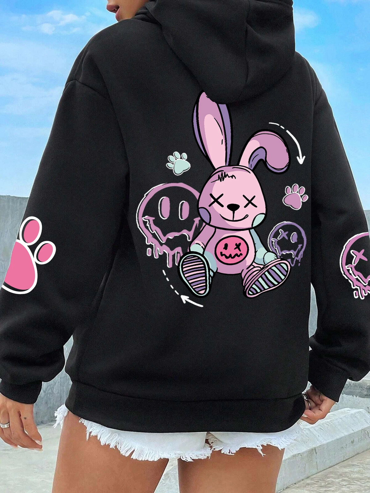 Graphic Fleece Pullover Hoodie