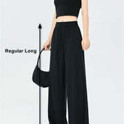 Summer Ice  Pants  Wide Leg Petite To Regular UPF50+  Sunscreen Pants, Breathable, Thin, Hanging Casual Pants Elastic Stretchy