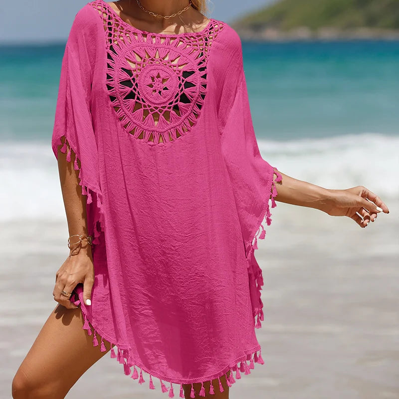 Crochet Shoreline Cover-Up Dress