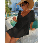 Tie-Front Knit Beach Cover-Up