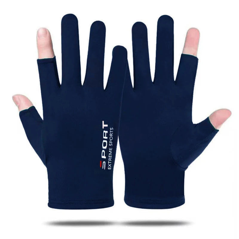 Anti-UV Men Women Fishing Gloves Sunscreen Antiskid Spring   Breathable Cycling Sport Gloves Fishing