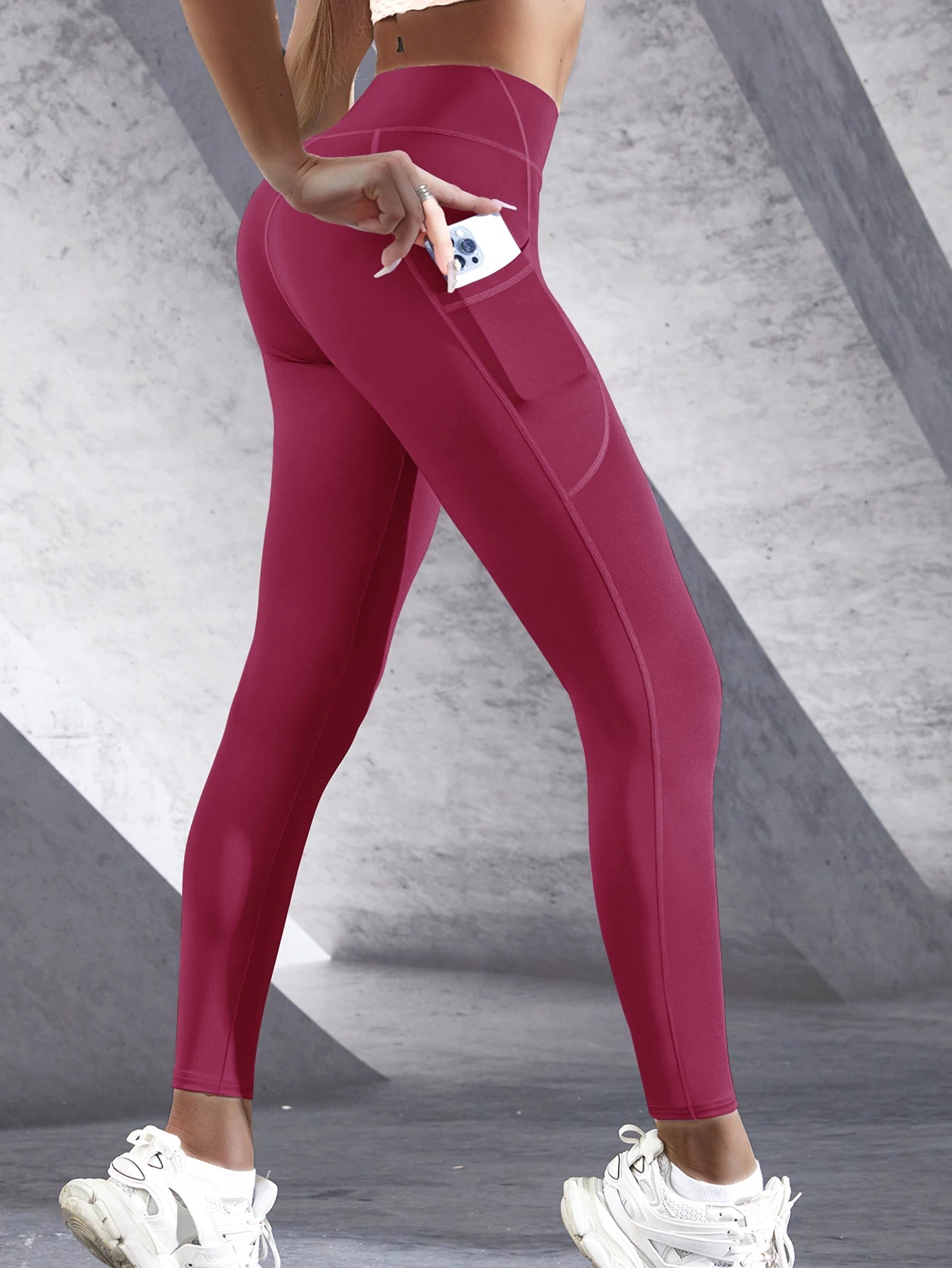 Aurelia Sun Pocket High-Waist Leggings – Teal Blue – image 17