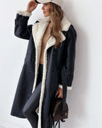 Monroe Teddy-Lined Trench Coat – Beige