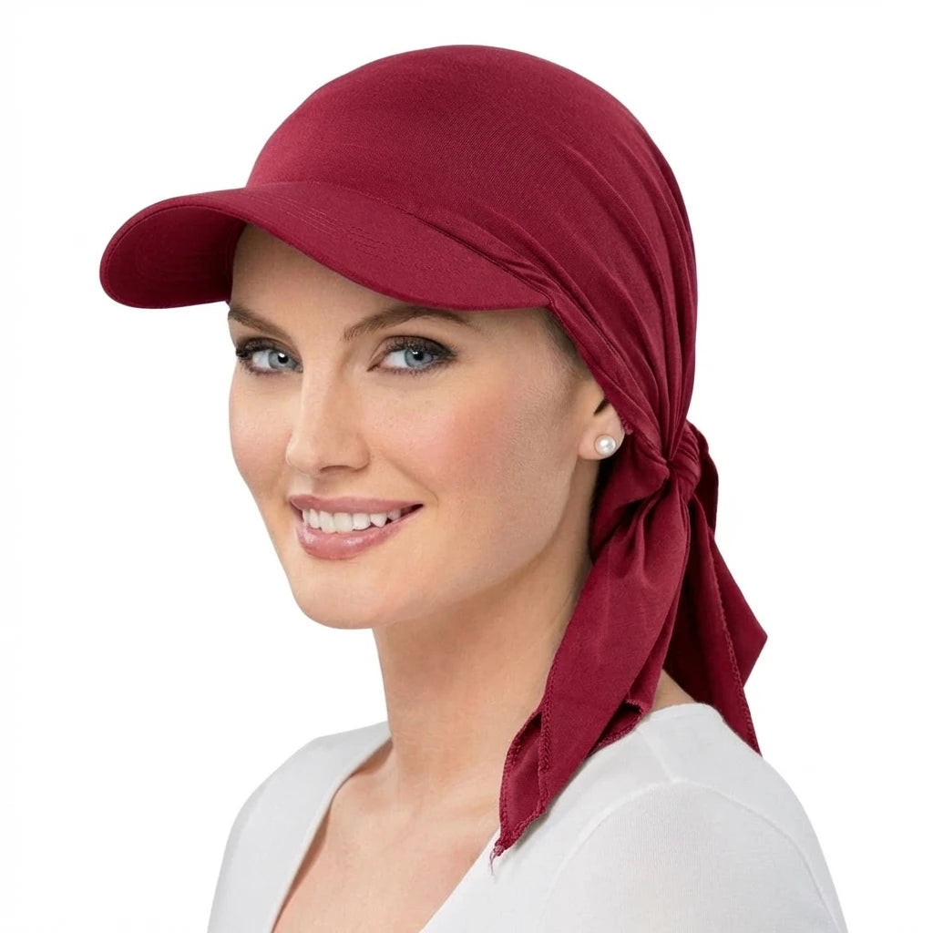 Brimmed Turban Sun Cap