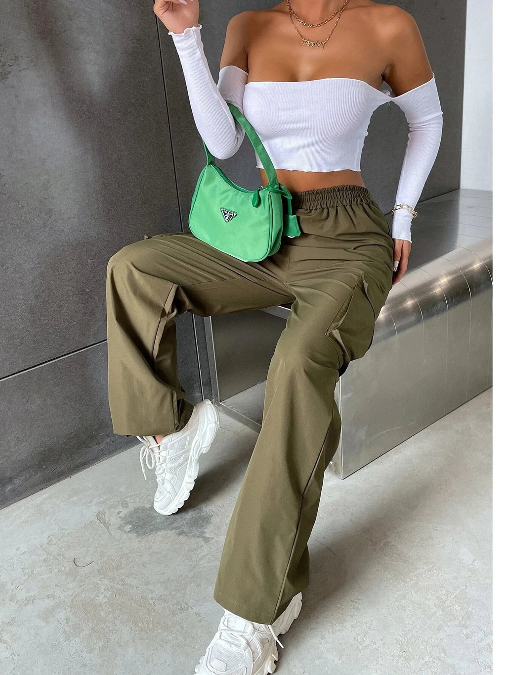 Utility Straight-Leg Cargo Pants