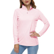 TACVASEN UPF50+ Sneldrogende prestatie-T-shirts met lange mouwen Dameszonbescherming Hardlopen Wandelen Vissen T-shirts Tops Outdoor