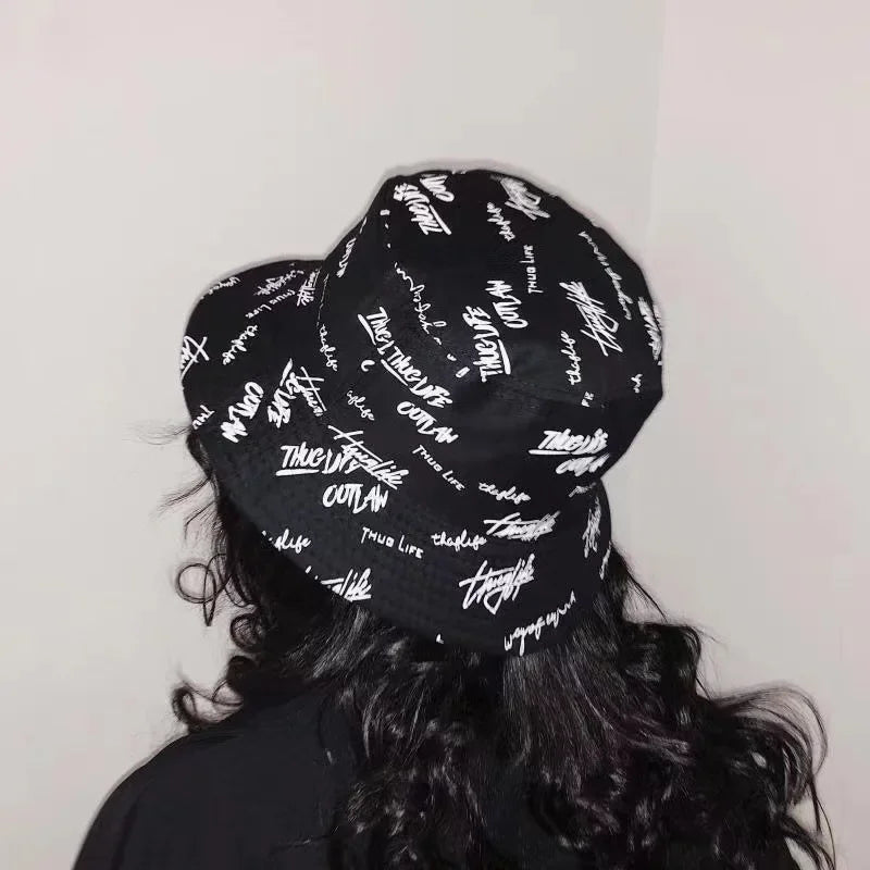 Reversible Graphic Bucket Hat