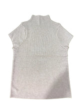Fine-Knit Short-Sleeve Sweater