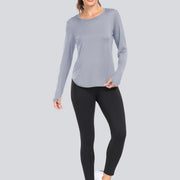 Women T-Shirts Sun Protection Sports Long Sleeves UV Protection Loose Breathable Running Yoga Clothes Fitness