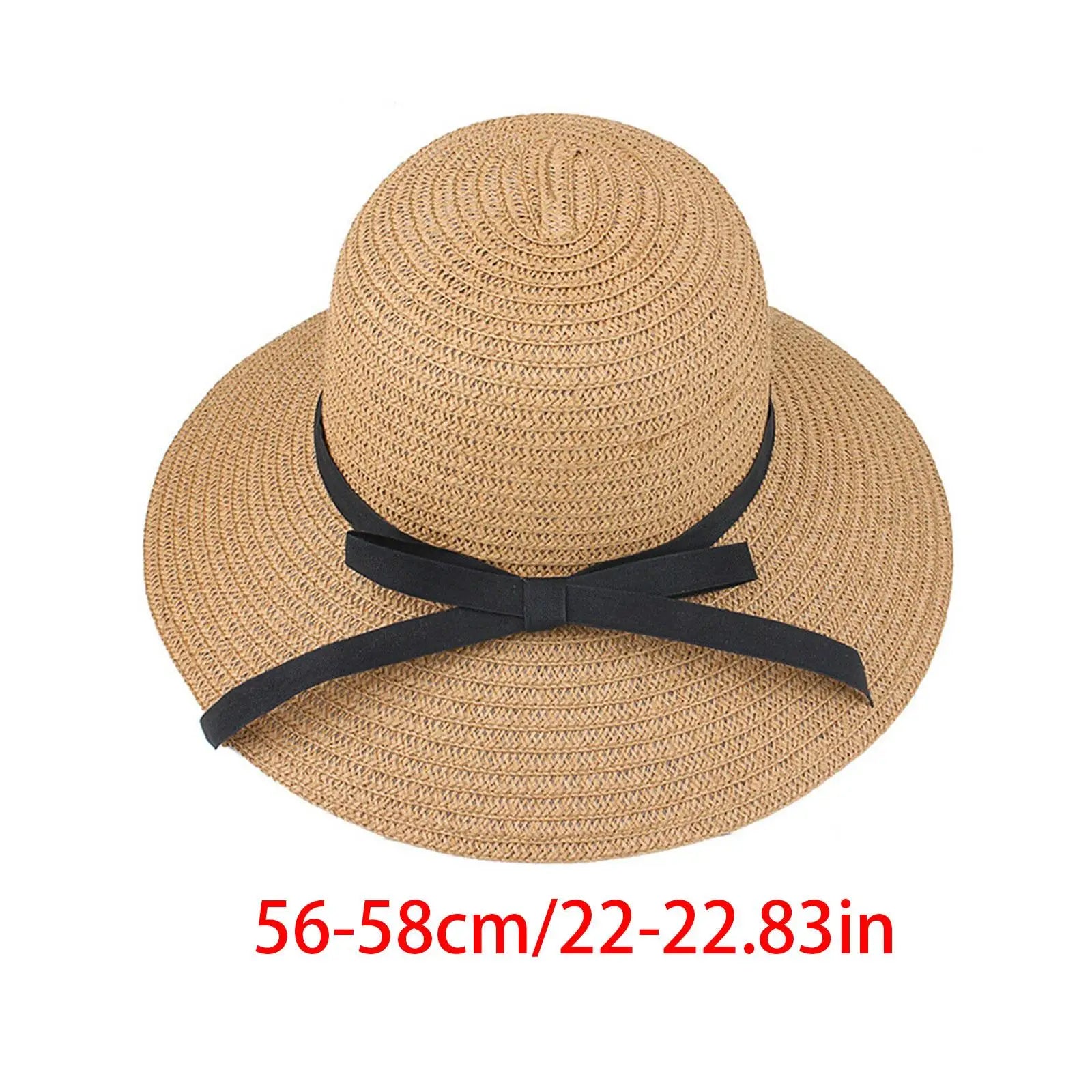 Foldable Straw Beach Hat UPF 50+