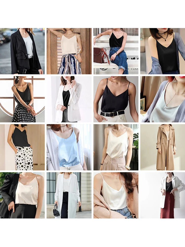 Satin-Look Halter Camisole