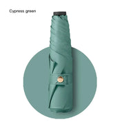 Ultra-light UPF50+ Umbrella Carbon Fiber Sun UV Protection Portable Umbrella Vinyl Folding Rain Parasol Pocket Pencil Umbrella