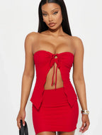 Sleeveless Bodycon Two-Piece Set