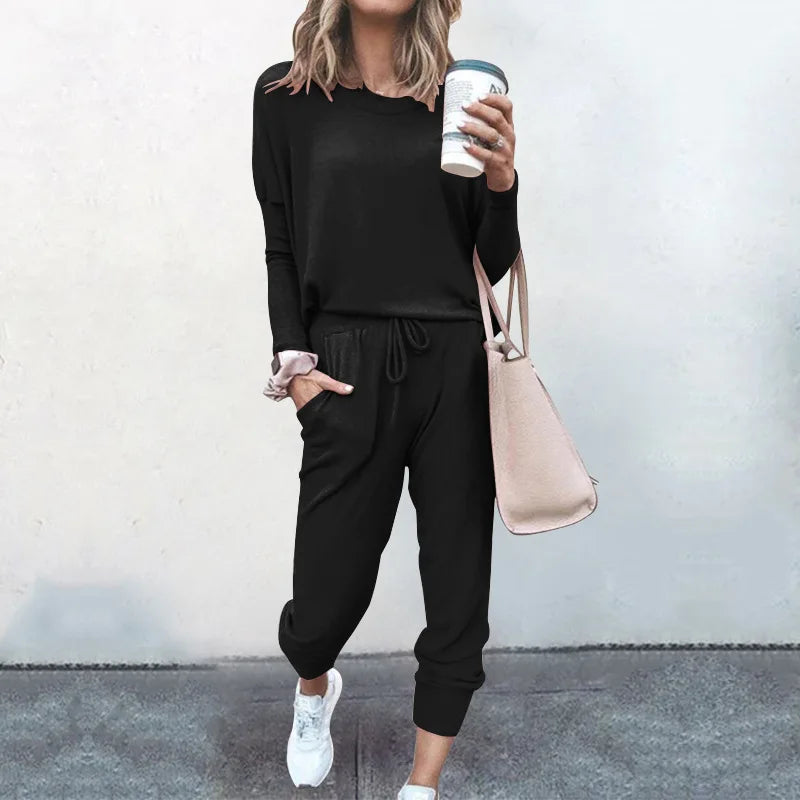 Cozy Pullover & Straight-Leg Pants Set