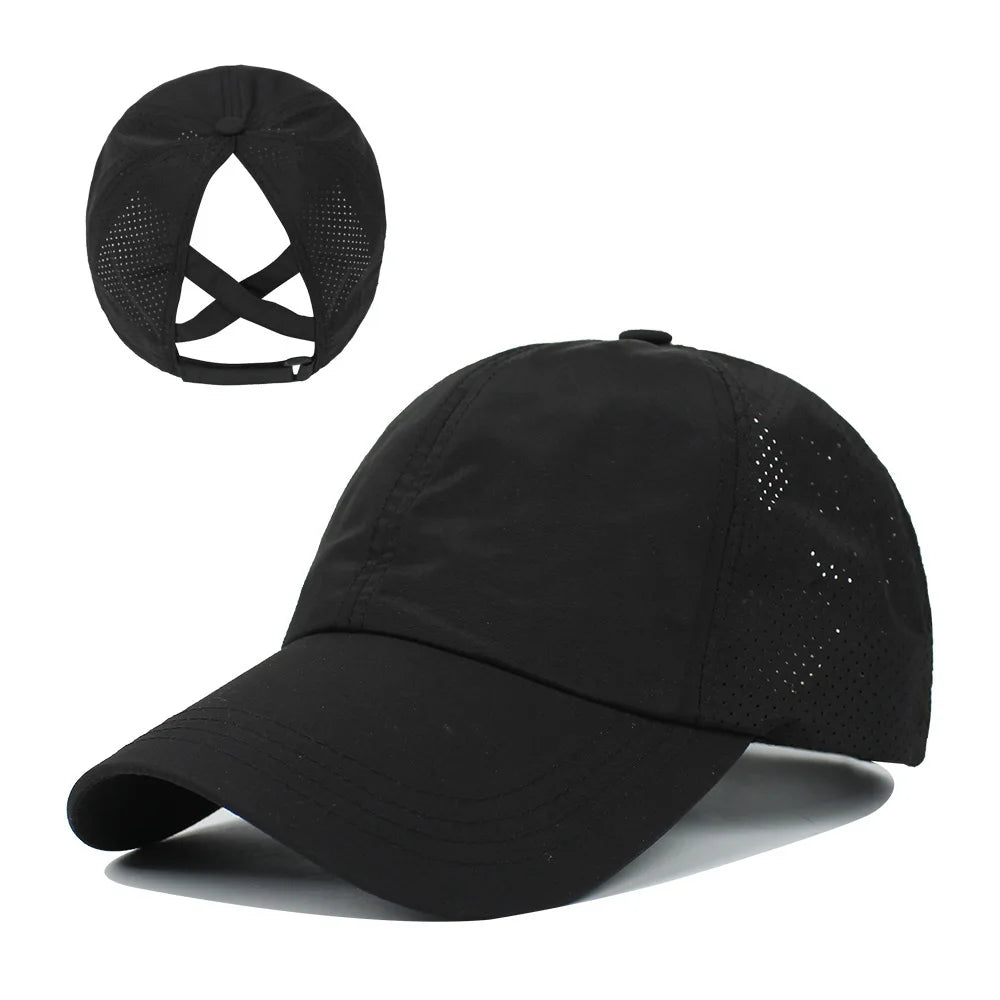 Mesh Ponytail Sports Cap