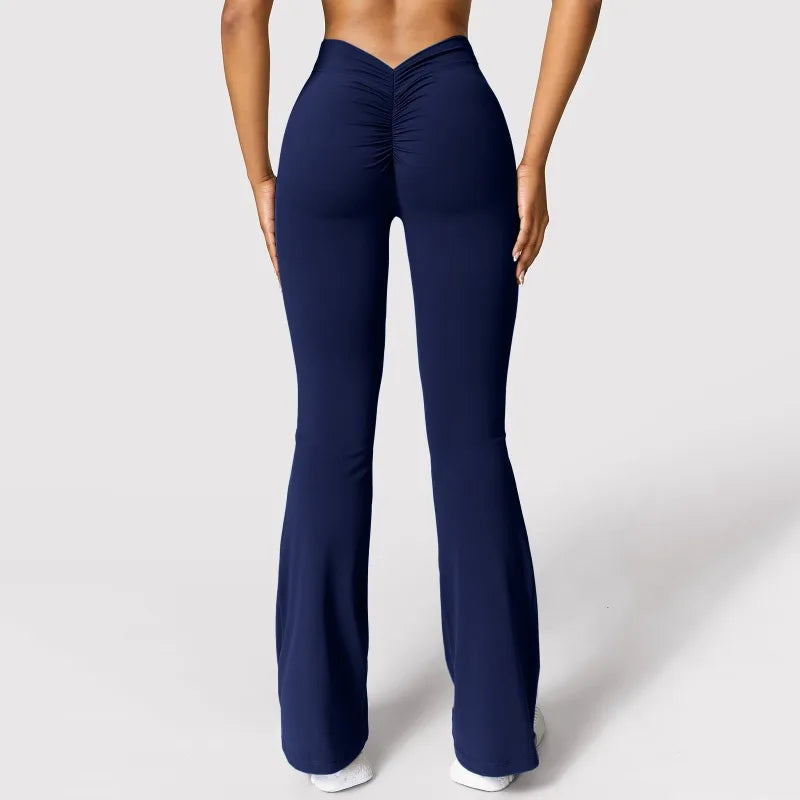 V-Waist Flare Leggings