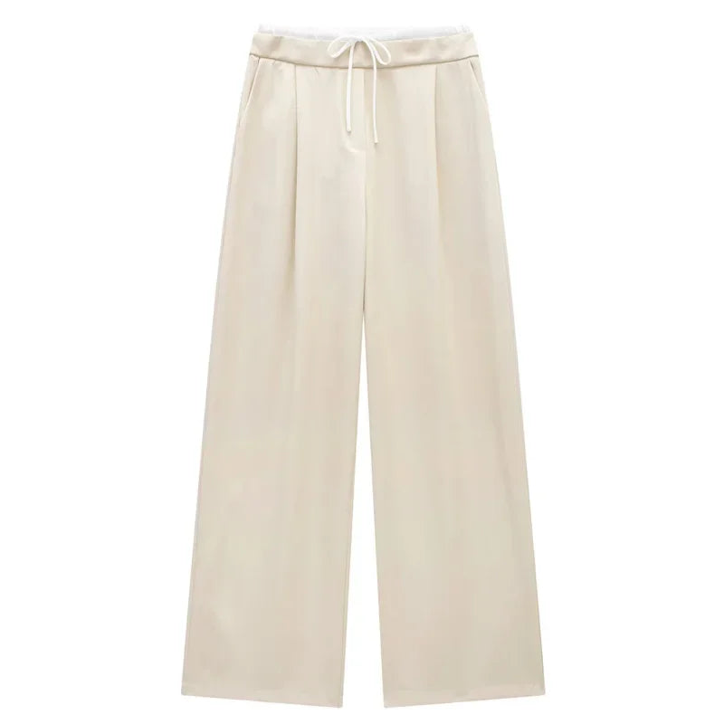 Relaxed High-Rise Wide-Leg Pants