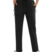 TACVASEN UPF50+ Quick Dry Cargo Pants Womens Outdoor Hiking 4 Pockets Sweatpants Breathable Waterproof UV Protection Trousers