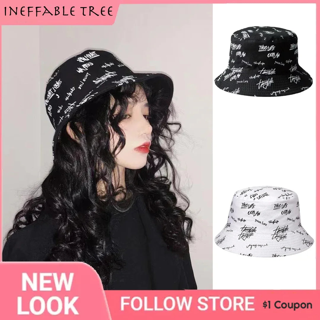 Reversible Graphic Bucket Hat