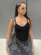 Ruched Strap Bodysuit