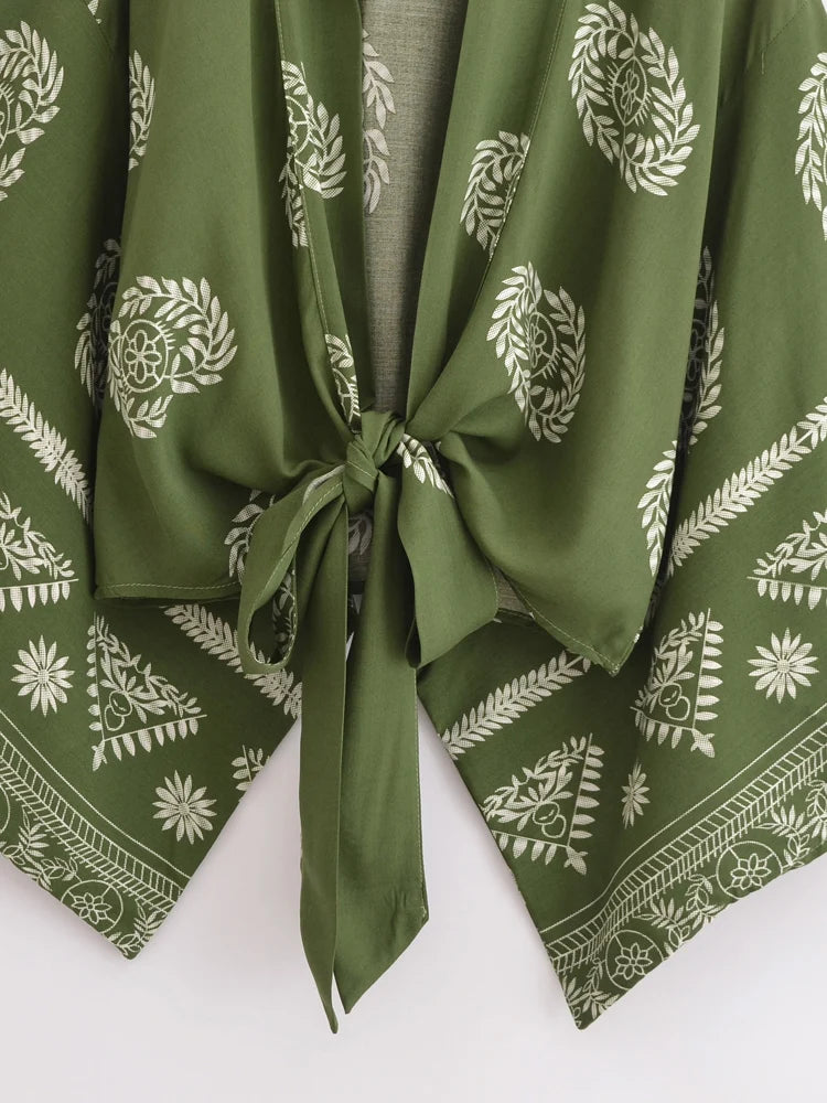 Floral Batwing Kimono Cover-Up