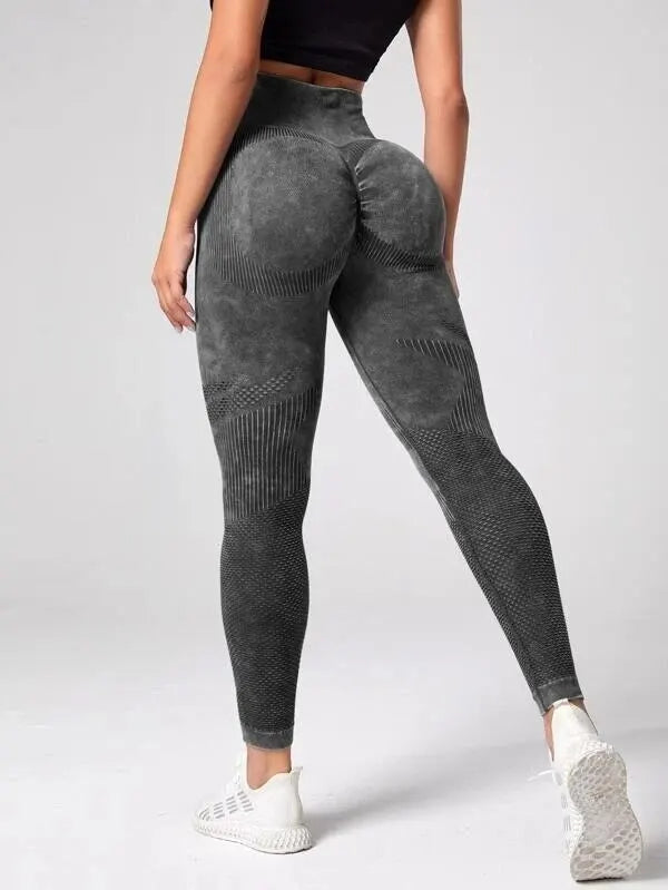 Aurelia Sun Tie-Dye High-Waist Leggings – Dark Grey – image 10