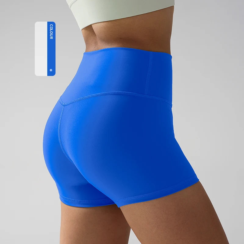 Aurelia Sun Quick-Dry High-Waist Yoga Shorts – Orange – image 10