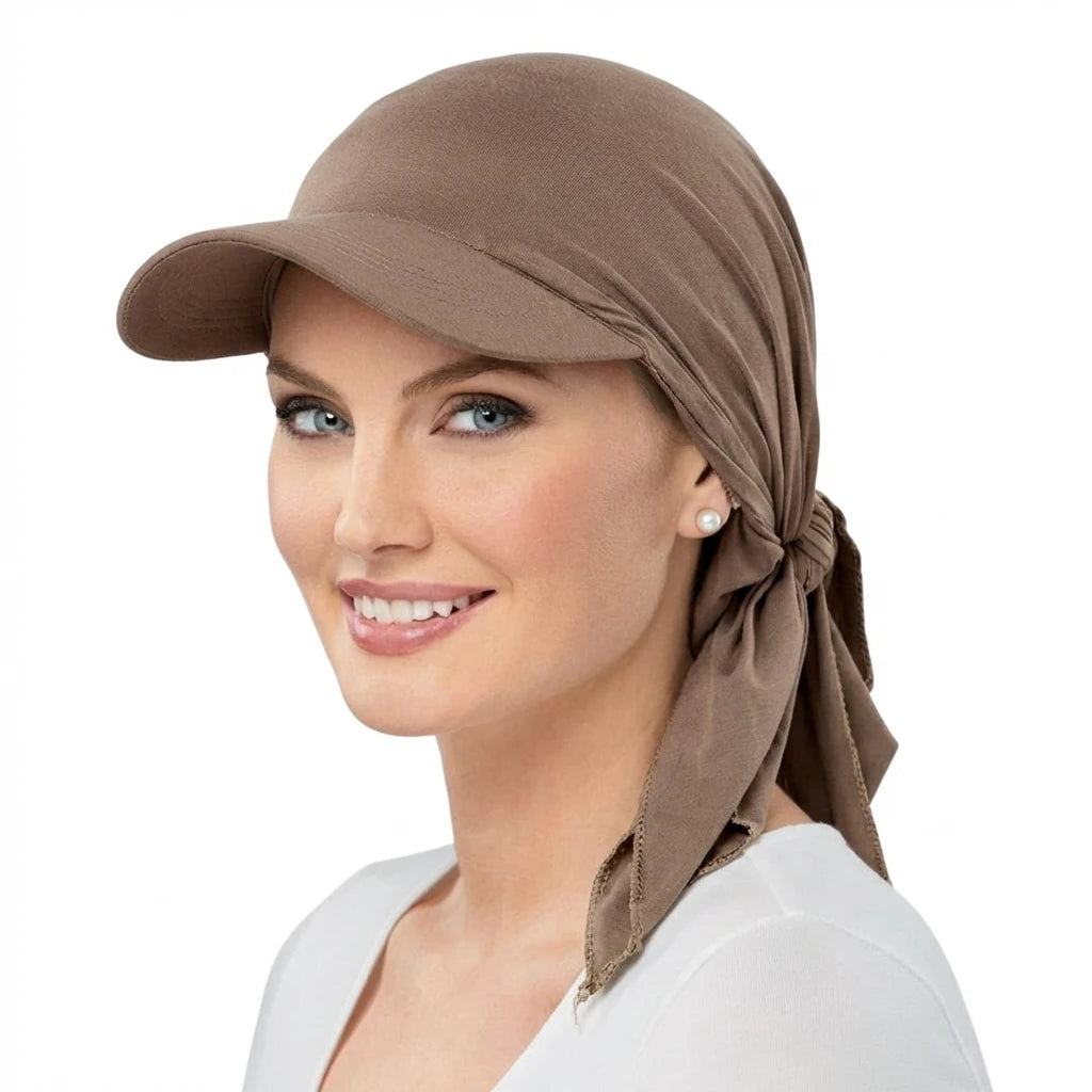 Brimmed Turban Sun Cap