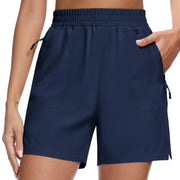 TACVASEN Women's 5" Hiking Cargo Shorts UPF 50+ Quick Dry Lightweight Golf Athletic Casual Summer Shorts with 3 Pockets Elastic