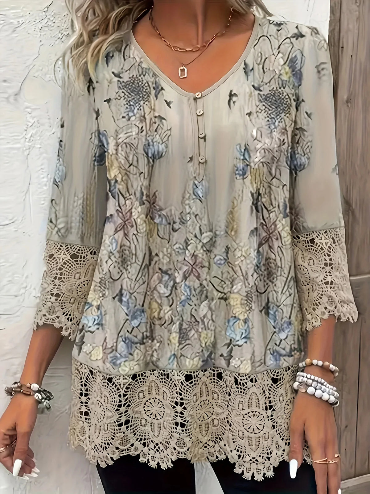 Plus-Size Relaxed Long-Sleeve T-Shirt