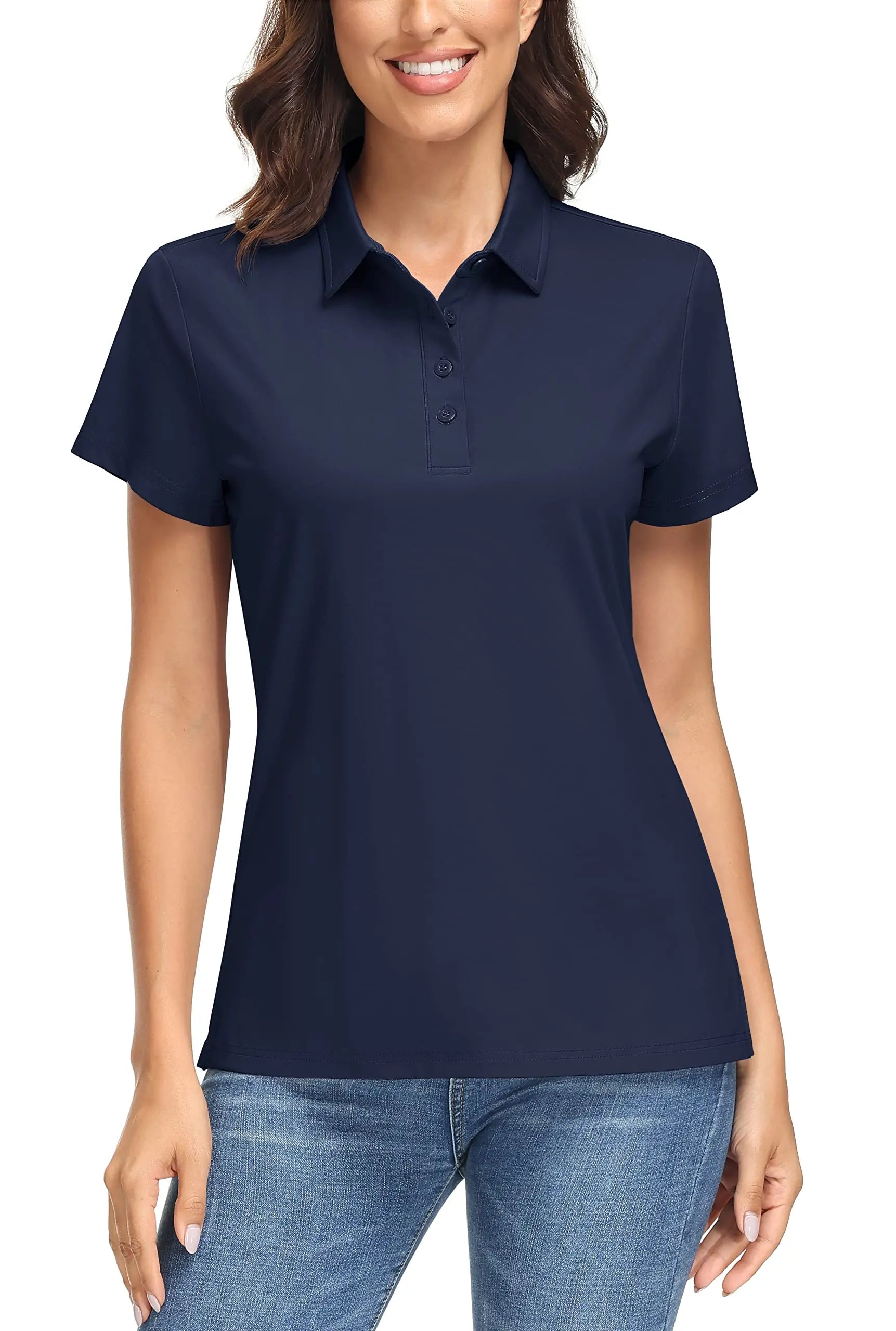 UPF 50+ Short-Sleeve Golf Polo