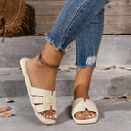 Lightweight Open-Toe Flat Sandals